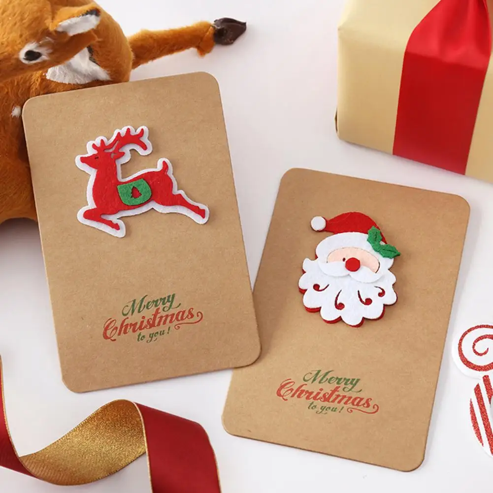 Pohľadnice Unikátne Praktické Snehuliak Elk Tlač Ručne Vyrábané Vianočné Pohľadnice