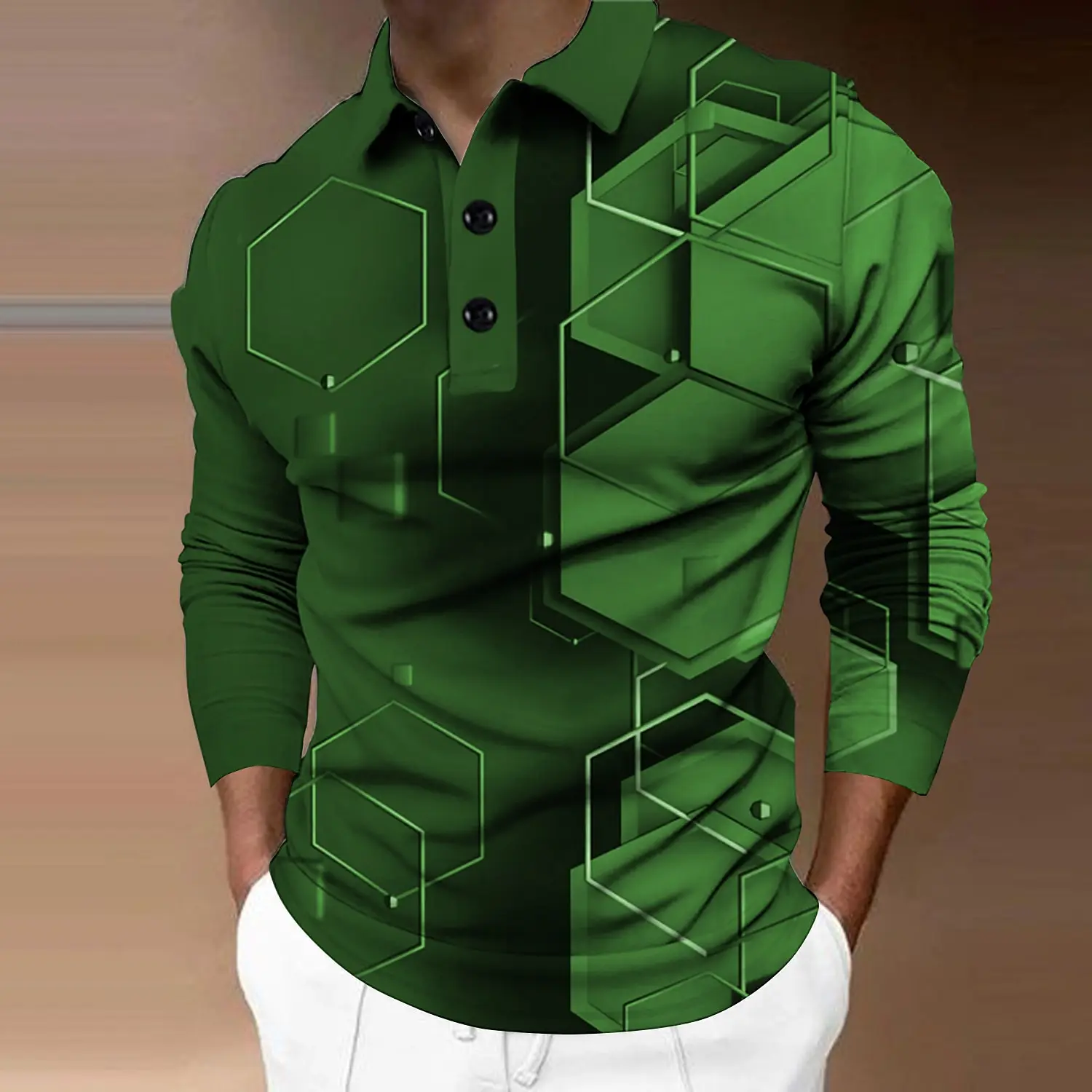 Farebné pánske Polo Tričko pre Mužov Oblečenie Y2k 3D Full Priting Lete Krátky Rukáv Mužov Topy Streetwear Golf Pre Mužov Vonku
