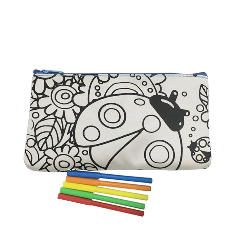 Detské DIY puzdro, účtovná peračník pre kreslenie, farebnosť a lakovanie stacionárne puzdro taška peračník