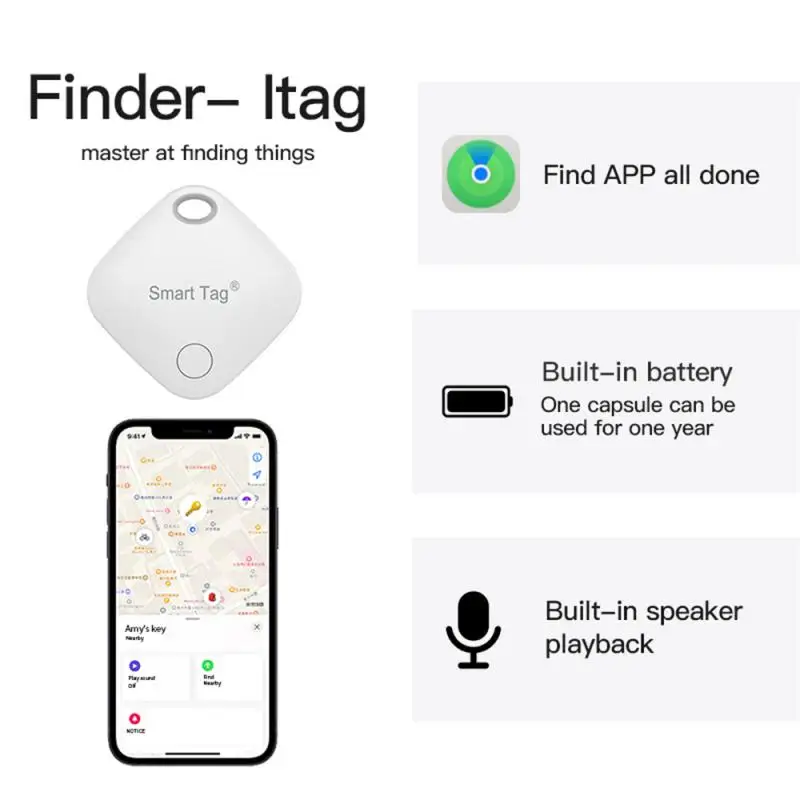 IOS polohovacie zariadenie na Sledovanie Air Tag Key Dieťa Finder Pet Anti-Stratil Sledovanie Polohy Smart Auto Pet Tracker Pre Apple Nájsť svoju Aplikáciu