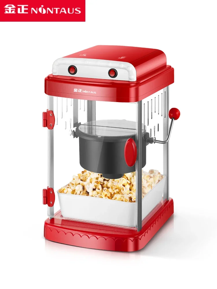 Domácnosti popcorn stroj malé plne automatické elektrické kúrenie popcorn stroj na pečenie občerstvenie