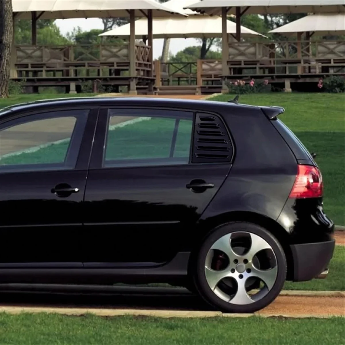 Pre Volkswagen Golf 5 MK5 Auto Zadné Okno, Žalúzie Strane Uzávierky Kryt Výbava Nálepky Prieduch Scoo Piano Black