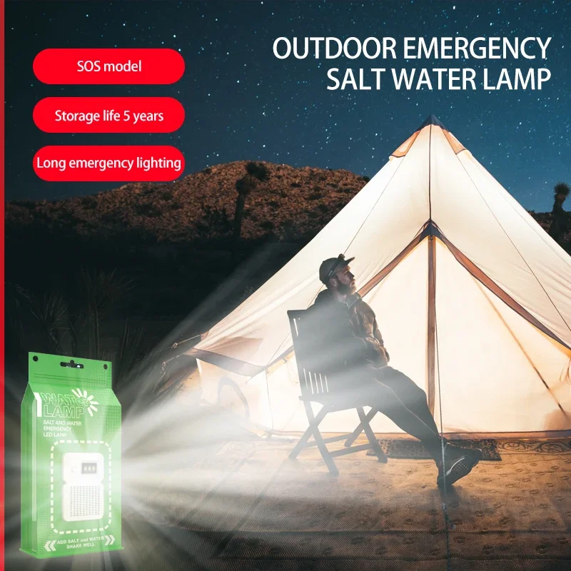 Prenosné Camping Lampa Slanej Vode Vonkajšie LED Núdzové, pre Nočný Rybolov Úspory Energie Cestovné potreby S SOS funkciou