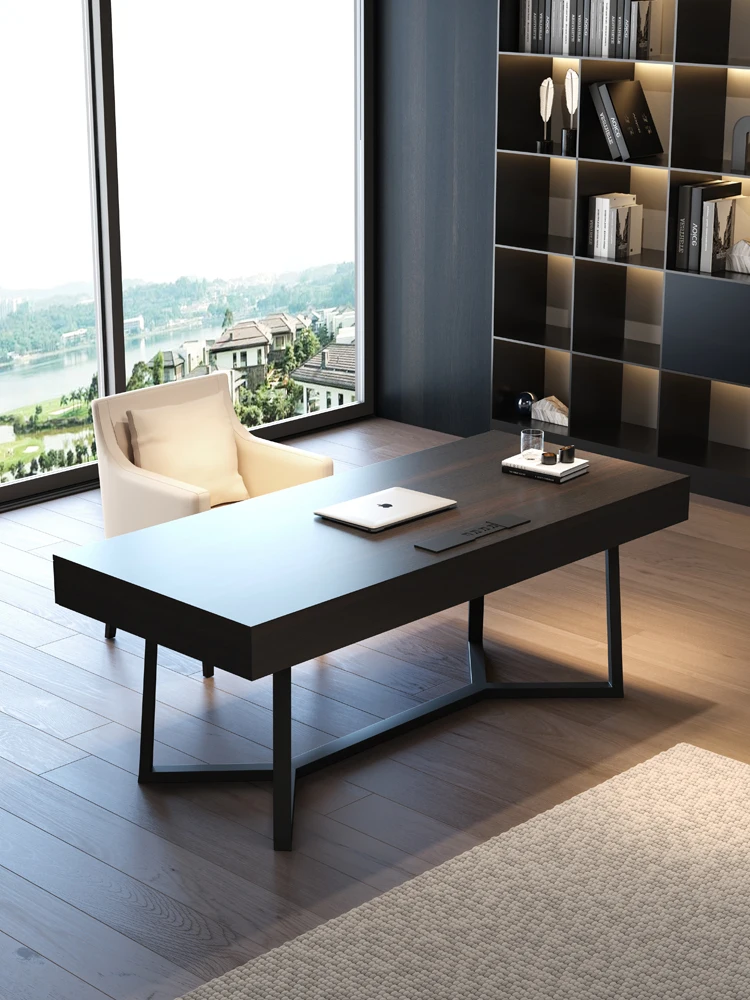 Masívneho dreva taliansky minimalistický stôl luxusný moderný počítačový stôl domov štúdia stôl prispôsobenie