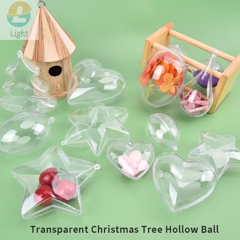 Transparentné Plastové Guľôčkové Jasné, Plastové Plavidlá Loptu Baubles Na Vianoce Dekor