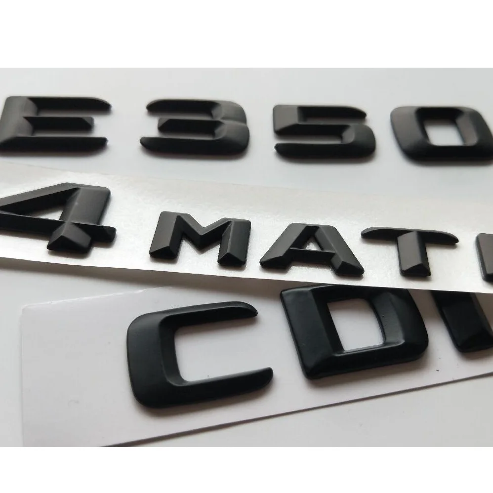 3D Písmená Na Mercedes Benz ML55 ML63 AMG ML250 ML280 ML300 ML320 ML350 ML400 ML420 ML430 ML450 ML500 ML550 CDI 4MATIC Emblémy