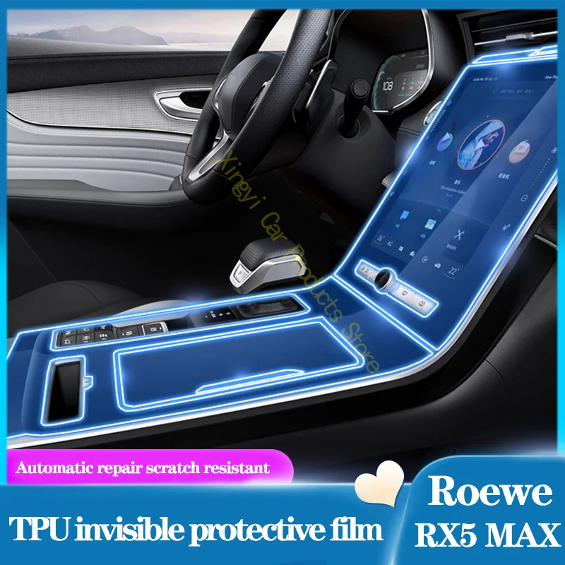 Vhodné pre tretiu generáciu Roewe RX5/PLUS/i6/max centrálny riadiaci posun interiér navigácia ochranný film modifikácia