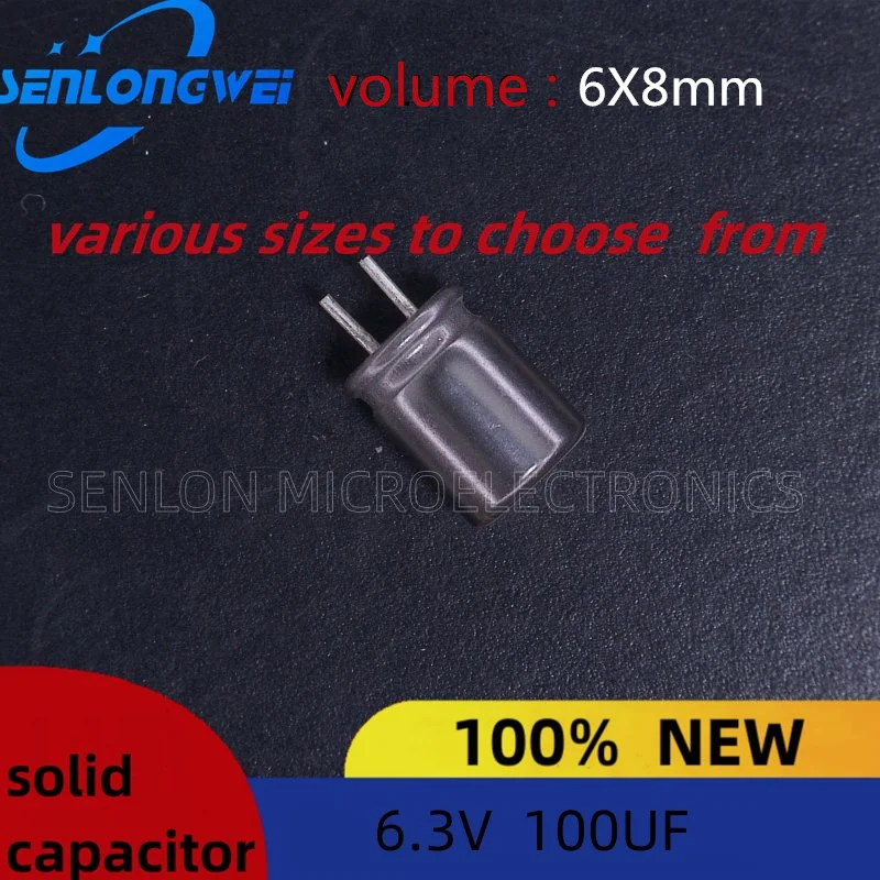 10Pcs Nových ssd kondenzátory 100uf 6.3 vvolume 6x8mm mieste cena kvality