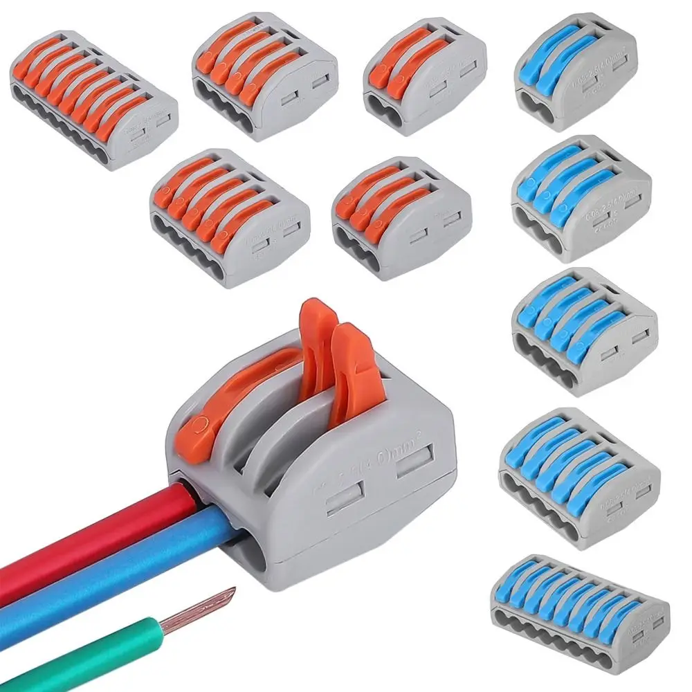 Mini Quick Svorkovnica Rýchly Elektrický Kábel Spájať Univerzálny Kompaktný Rýchly Konektor Push-v Termináli Bloky Elektrické