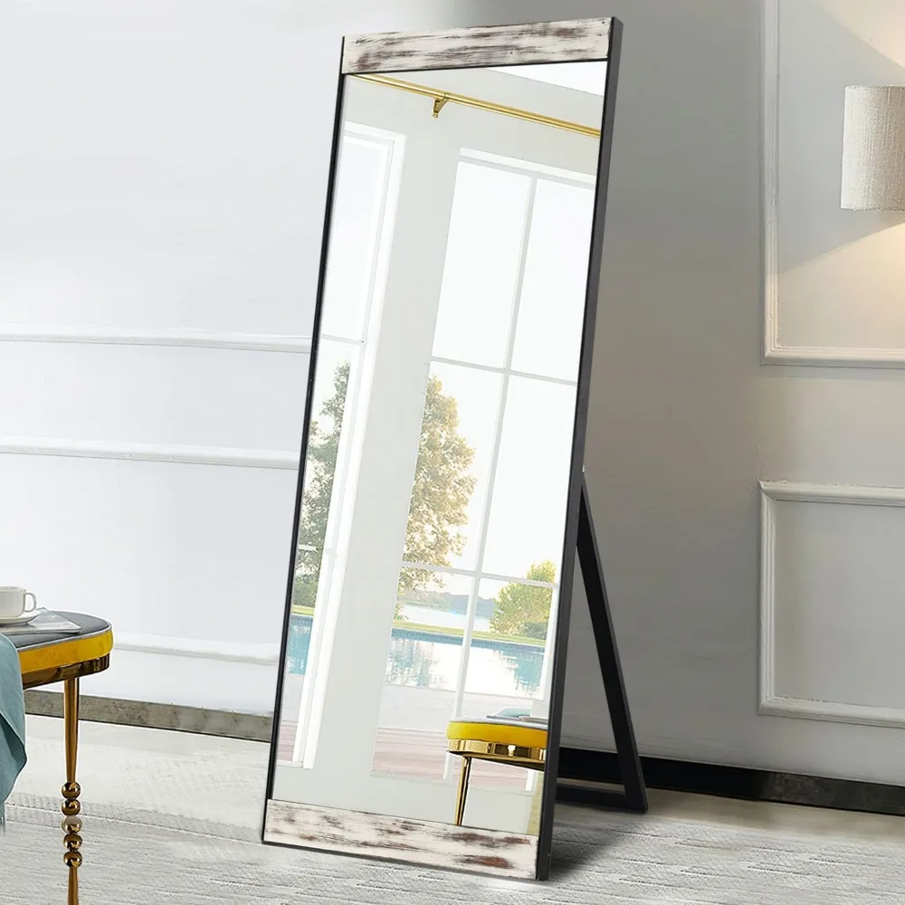 Plné Telo Zrkadlo Biela Veľký Obdĺžnik Spálni Zrkadlo Podlahy, Zrkadlo, Toaletný Zrkadlá Dĺžka Stojí Nábytok Do Obývacej Izby