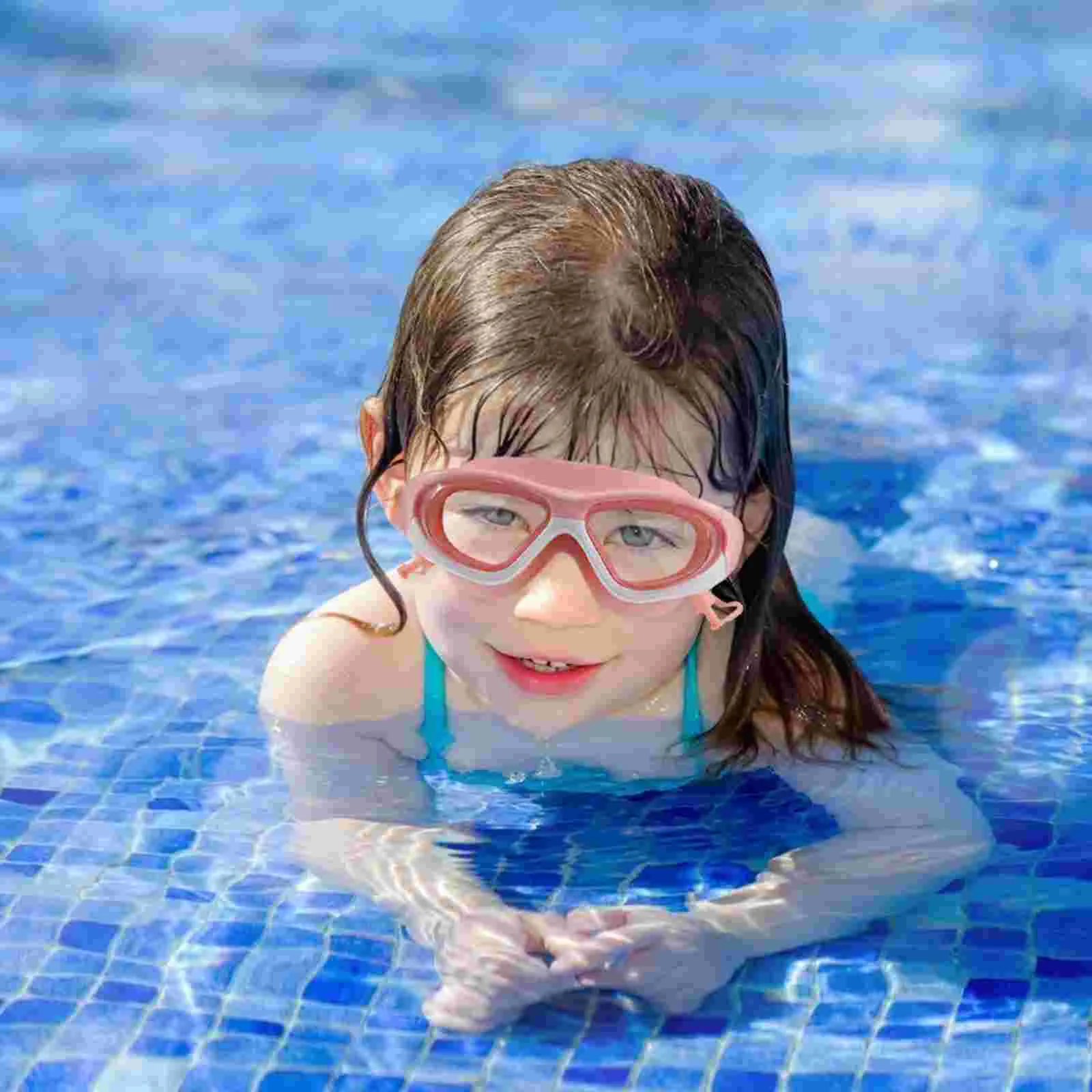 1Pc Plávať Okuliarov Plávanie Okuliare, Anti Fog Okuliarov s zátkové chrániče sluchu pre Deti