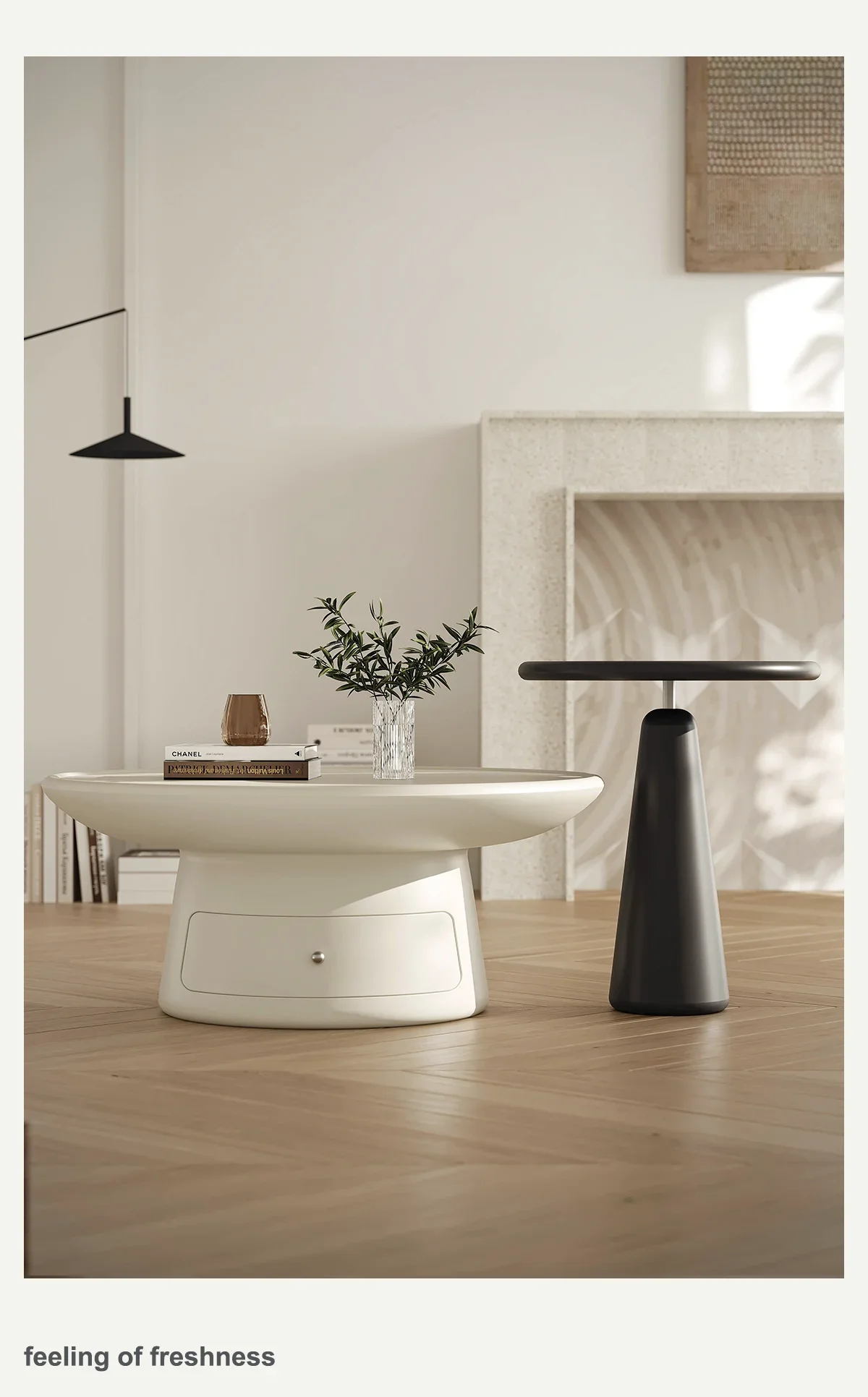 2023 nový francúzsky krém vietor čaj stôl malý byt obývacia izba home designer svetlo luxusné vysoký zmysel pre veľkosť zmes