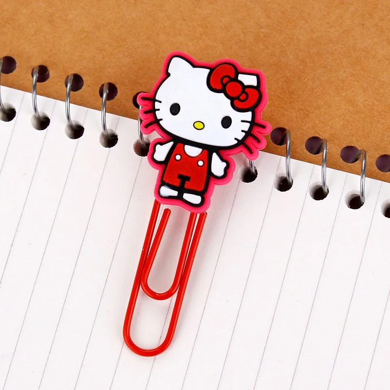 Sanrio Hello Kitty Spiniek Cartoon Mäkké Plastové Sponky Kuromi Záložku Binder Klip Office Príslušenstvo Patchwork Klip