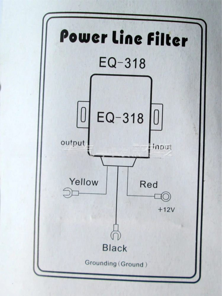 DC~12vCar Audio EQ-318 Zosilňovač Filter Auto Power Filter Filtrovanie