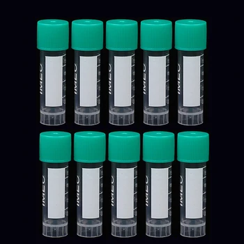 10pcs 1.8 ML Laboratórne Rúry s Zelené Orechy Multifunkčné Plastové Transparentné Rúry Vzorky Skladovacích Kontajnerov Skúmavku Odstreďte