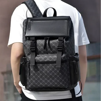 Obchodné kožené Cestovné Voľný čas Študentov veľkú kapacitu mužov notebook batoh školské tašky Polyester Softback Číne