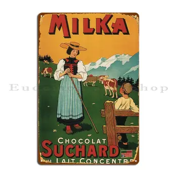 Vintage Čokoláda Reklama 1890 Kovové Prihlásiť Zábavné Projektovanie Nástenná Maľba Klasické Obývacia Izba Tin Podpísať Plagát