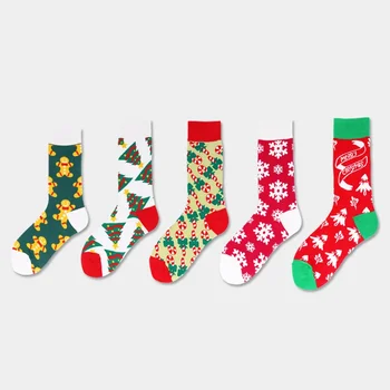 Cezhraničné Mužov a Žien v Polovici trubice Ponožky In Trend Osobnosti Jeseň Zima Vysoký Vianočný Bavlnené Ponožky
