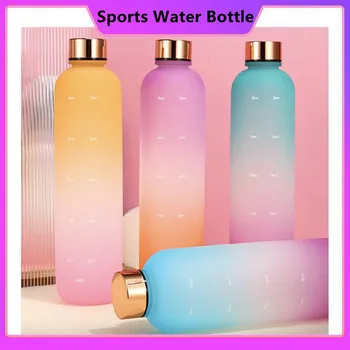 1 Litrov Športové Fľašu, Motivačný Pitie Fľaša Športová Fľaša Na Vodu S Časom Značku Prenosné Opakovane Plastové Poháre