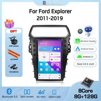 14.5 palcový Plazmové Obrazovky, autorádio Pre Ford Explorer 2011-2019 Android11 GPS Navigácie Multimediálne Video Carplay 4G 8+128G Hosť