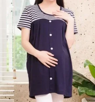 2023 Ženy Materskej T Shirt Dievča Tričko Nové Mama Veľké Veľkosti Zaťaženia Tehotné zelená Funny Baby