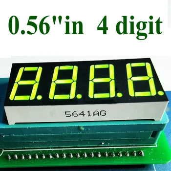 20PCS 0.56 palcový 4bit Spoločná anóda Digitálne Trubice zelená LED Miestny Displej 7 Segmentový 0.5 palcový 0.5 0.56 palcový 0.56