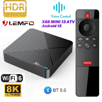 LEMFO X88 Mini 13 TV Android Smart Box Chipest Rk3528 8K Wifi6 BT Hdr10+ 4G Ram 64 G Rom Google Voice Asistent 2023 Media Player