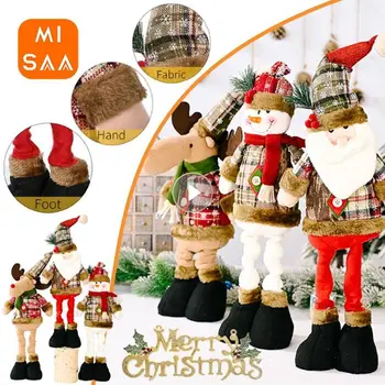Vianočné Oblečenie pre Bábiky Hračky pre Deti Tvorivé Santa Claus Ozdoby na Vianočný Stromček Snehuliak Okno detské Vianočné Darčeky