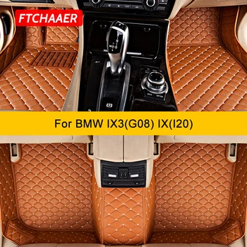 FTCHAAER Vlastné Auto Podlahové Rohože Pre BMW IX3(G08) IX(I20) Auto Koberce Nohy Coche Accessorie