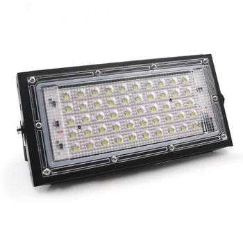 LED Flood Light Vonkajšie 50W 4800lm IP65 Vodeodolný Ochranný Pozornosti Záhrada Lampa 110V 220V