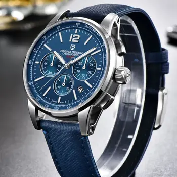 2023 Nové PAGANI DIZAJN pánske Hodinky Značky Luxusné Náramkové hodinky Quartz mužov Zafírové sklo 100M Vodotesné Šport Japonsko VK63 Hodiny
