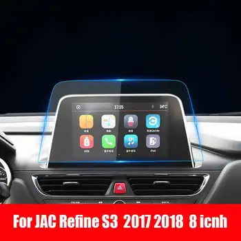 8 palcový Tvrdeného Skla Film Protektor Pre JAC Upraviť S3 2018 2019 2020 autorádia GPS Auto Displej Nálepky, Auto Príslušenstvo