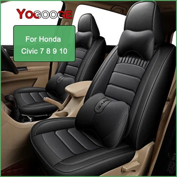 YOGOOGE Auto Kryt Sedadla Pre Honda Civic 7 8 9 10 2000-2023 Auto Doplnky Interiéru (1seat)