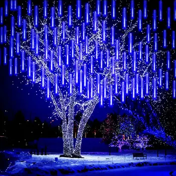 30/50 cm Vonkajšie LED meteorický dážď Svetlá Led Street Garland Víla String Svetlá na Vianočný Večierok Záhrada Dovolenku Dekorácie