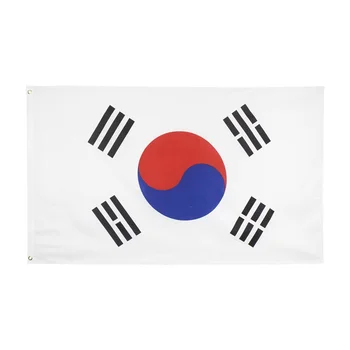 LuFT 90*150 cm vek kr Južná Kórea Vlajka Vlajka Polyester Južná Kórea Príznak pre Futbalový Svet Hra Dekorácie