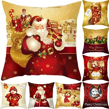 Vianočné Vankúš Veselé Vianočné Dekorácie pre Domov 2022 Vianočné Ozdoby Navidad Noel Vianočné Darčeky Šťastný Nový Rok 2023