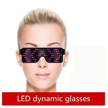LED light-emitting dynamické okuliare Fáze strán výkon rekvizity Strany darček k narodeninám Svetelný rekvizity Disco okuliare
