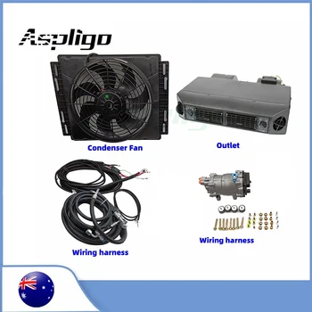 Aspligo Auto Underdash Klimatizácia Kompresor 12v 24v Tepla a chladu Automobilov, Nákladných Camper Van, klimatizácia, Elektrické