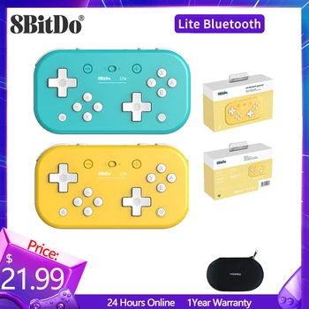 8BitDo Lite Bluetooth Gamepad Ultra-prenosný ovládač Pre Nintendo Prepínač Lite/Prepnúť Oled/Prepnúť Win7/8/10/11 Raspberry Pi