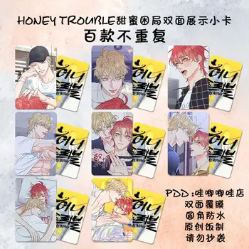 Honeytrouble Karty Záložku Kórea Anime 3 Palcový Malá Karta, Lomo Detské Papiernictvo Správa Kolekcie Darček Nepremokavé Jiheo