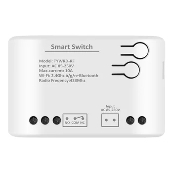 1CH RF Smart Switch AC85-250V WIFI Tuya Diaľkové Ovládanie 433 Light Switch 10A Rele Relé Self-Locking Interlock Inching