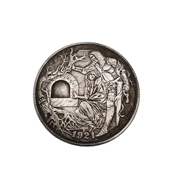 1921 NÁS Hobo Mince Muž A Žena Pamätné Mince Mosadz Striebro Pozlátené Remesiel Domáce Dekorácie, Darčeky, Zbierať Mince 1Pcs