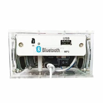 DIY Bluetooth Reproduktor Hudbu, Hlasové Ovládanie LED Spektra Elektronických Spájkovanie Projektu DIY Elektronické Stavebnice 2*3W Praxi Spájky