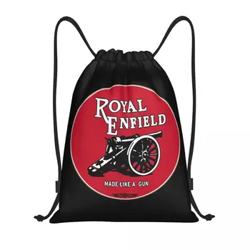 Klasické Motocykel Logá Royal Enfields Šnúrkou Tašky Športové Batoh Telocvični Sackpack Vaky pre Jogy