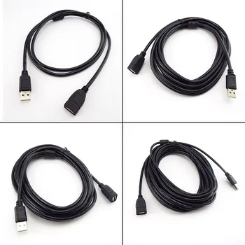 USB 2.0 Kábel Extender Kábel Drôt Prenos Dát Káble, Super Rýchlosť Predlžovací kábel Pre Monitor, Projektor, Myši, Klávesnice, a7