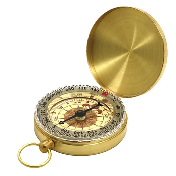 Vysoká Kvalita Kempovanie Turistika Vrecku Mosadz Zlatý Kompas Prenosné Kompasu Navigácia pre Vonkajšie Aktivity