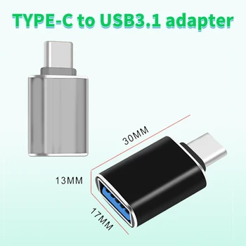 USB 3.1 OTG Adaptér Typ C Do USB Adaptér Žena Converter pre Macbook Pro Air Samsung S10 S9 USB HUB, Klávesnica OTG Konektor