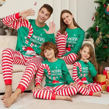 2023 Vianoce Rodine Zodpovedajúce Pyžamo Dospelých, Deti Oblečenie, Topy+Nohavice 2KS Vianoce Sleepwear Dieťa Romper Psie Oblečenie