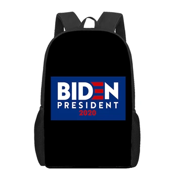 Joe Biden 2020 viceprezident pre 3D Tlač Detí, Školské Tašky Detský Batoh Pre Dievčatá Chlapci Študent Veľkú Kapacitu Batohy