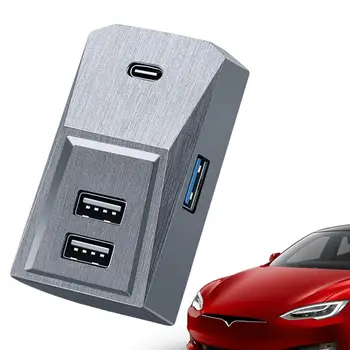 Rozbočovač USB Nabíjačka do Auta USB Hub Pre Tesla Dash Cam Flash Dokovacej Stanice Pre Tesla Model Y Model 3